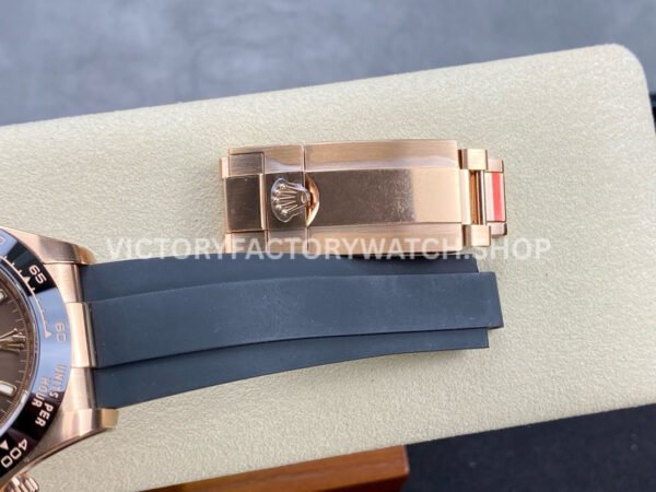 Clean Factory Rolex Daytona 116515LN-0041 40mm Rose Gold Oysterflex Brown Dial