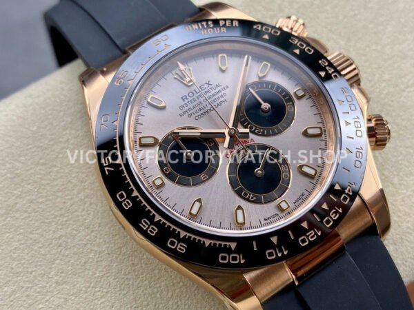 Clean Factory Rolex Daytona 116515LN-0059 40mm Rose Gold Oysterflex Pink Dial