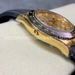 Clean Factory Rolex Daytona 116518LN-0042 40mm Yellow Gold Oysterflex Champagne Dial