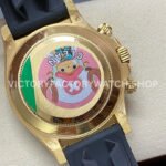 Clean Factory Rolex Daytona 116518LN-0042 40mm Yellow Gold Oysterflex Champagne Dial