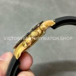 Clean Factory Rolex Daytona 116518LN-0046 40mm Yellow Gold Oysterflex Diamond Mop Black Dial