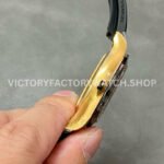 Clean Factory Rolex Daytona 116518LN-0046 40mm Yellow Gold Oysterflex Diamond Mop Black Dial