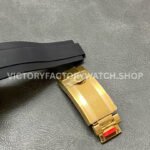 Clean Factory Rolex Daytona 116518LN-0046 40mm Yellow Gold Oysterflex Diamond Mop Black Dial