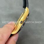 Clean Factory Rolex Daytona 116518LN-0048 40mm Yellow Gold Oysterflex Black Eye Gold Dial