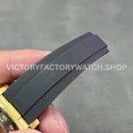 Clean Factory Rolex Daytona 116518LN-0048 40mm Yellow Gold Oysterflex Black Eye Gold Dial