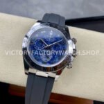 Clean Factory Rolex Daytona 116519 40mm White Gold Oysterflex Arab Number Blue Dial