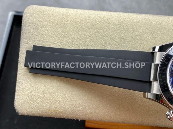 Clean Factory Rolex Daytona 116519 40mm White Gold Oysterflex Arab Number Blue Dial