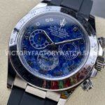 Clean Factory Rolex Daytona 116519 40mm White Gold Oysterflex Arab Number Blue Dial