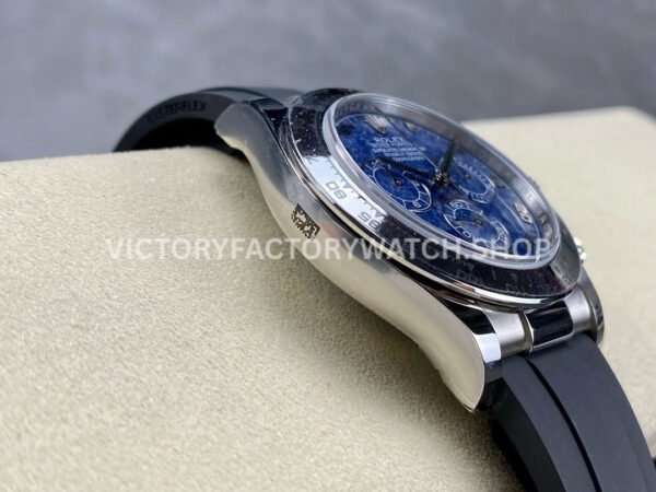 Clean Factory Rolex Daytona 116519 40mm White Gold Oysterflex Arab Number Blue Dial