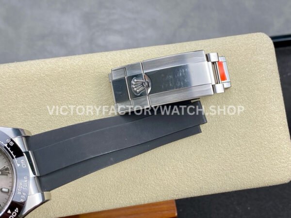 Clean Factory Rolex Daytona 116519LN-0027 40mm White Gold Oysterflex Grey Dial (9) Clean Factory Rolex Daytona 116519LN-0027 40mm White Gold Oysterflex Grey Dial