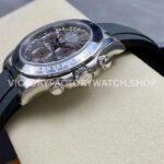 Clean Factory Rolex Daytona 116519LN 40mm White Gold Oysterflex Arab Number Racing Grey Dial