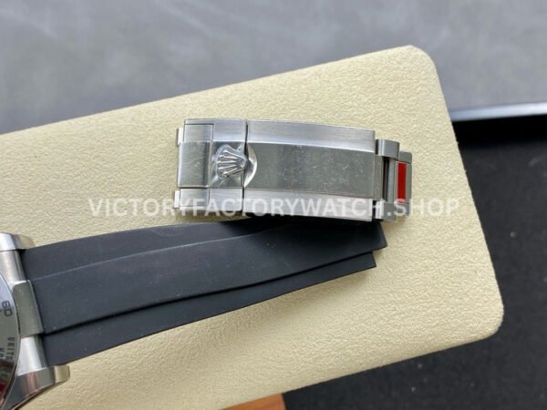 Clean Factory Rolex Daytona 116519LN 40mm White Gold Oysterflex Arab Number Racing Grey Dial