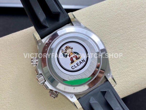 Clean Factory Rolex Daytona 116519LN 40mm White Gold Oysterflex Arab Number Racing Grey Dial