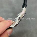 Clean Factory Rolex Daytona 116519LN 40mm White Gold Oysterflex Arabic Number Black Eye White Dial