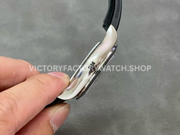 Clean Factory Rolex Daytona 116519LN 40mm White Gold Oysterflex Arabic Number Black Eye White Dial