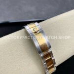 Clean Factory Rolex Daytona 116523 40mm Half Yellow Gold Arabic Number Black Eye White Dial