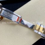 Clean Factory Rolex Daytona 116523 40mm Half Yellow Gold Arabic Number Black Eye White Dial