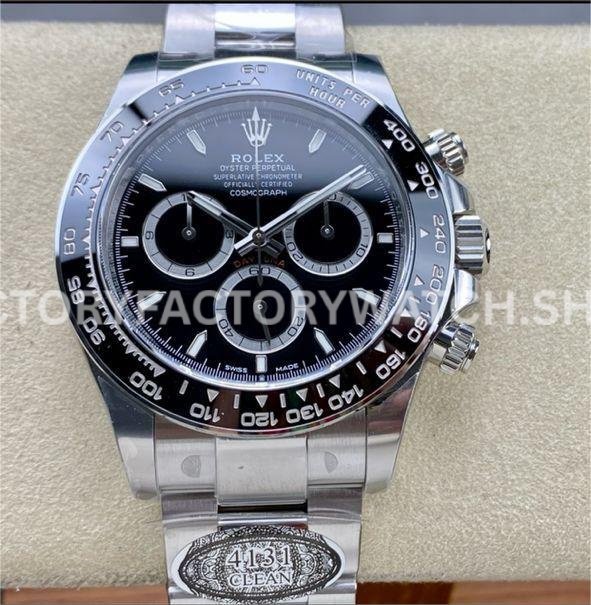 daytona 126500ln black dial replica clean factory