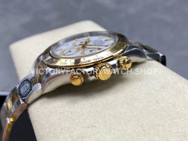 Clean Factory Rolex Daytona 126503-0001 40mm Half Yellow Gold White Dial