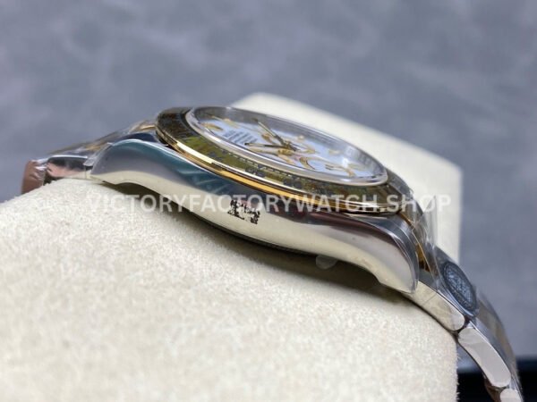Clean Factory Rolex Daytona 126503-0001 40mm Half Yellow Gold White Dial