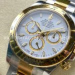 Clean Factory Rolex Daytona 126503-0001 40mm Half Yellow Gold White Dial