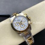 Clean Factory Rolex Daytona 126503-0001 40mm Half Yellow Gold White Dial