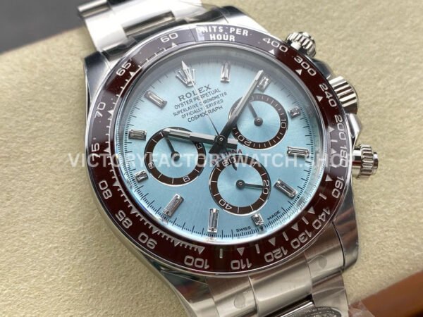 Clean Factory Rolex Daytona 126506-0002 40mm Full Platinum Ice Blue Diamond Baguette Dial (4) Clean Factory Rolex Daytona 126506-0002 40mm Full Platinum Ice Blue Diamond Baguette Dial