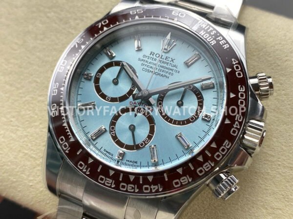 Clean Factory Rolex Daytona 126506-0002 40mm Full Platinum Ice Blue Diamond Baguette Dial (6) Clean Factory Rolex Daytona 126506-0002 40mm Full Platinum Ice Blue Diamond Baguette Dial