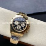 Clean Factory Rolex Daytona 126508-0003 40mm Full Yellow Gold Diamond Black Dial (2) Clean Factory Rolex Daytona 126508-0003 40mm Full Yellow Gold Diamond Black Dial