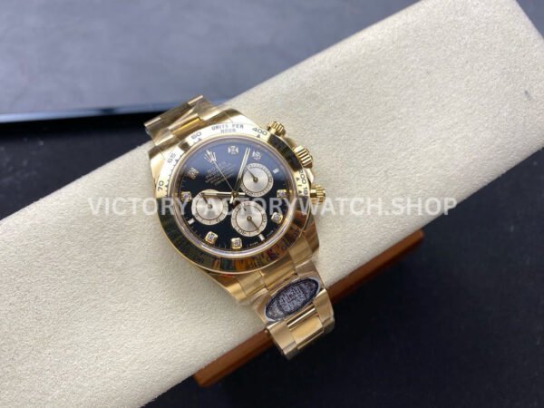Clean Factory Rolex Daytona 126508-0003 40mm Full Yellow Gold Diamond Black Dial (3) Clean Factory Rolex Daytona 126508-0003 40mm Full Yellow Gold Diamond Black Dial