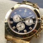 Clean Factory Rolex Daytona 126508-0003 40mm Full Yellow Gold Diamond Black Dial (6) Clean Factory Rolex Daytona 126508-0003 40mm Full Yellow Gold Diamond Black Dial