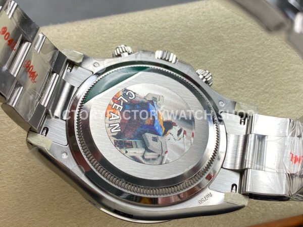 Clean Factory Rolex Daytona 126509-0002 40mm Full White Gold Diamond Black Dial