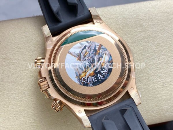 Clean Factory Rolex Daytona 126515LN-0002 40mm Rose Gold Oysterflex Black Dial (1) Clean Factory Rolex Daytona 126515LN-0002 40mm Rose Gold Oysterflex Black Dial