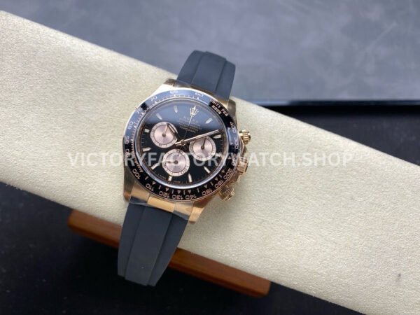 Clean Factory Rolex Daytona 126515LN-0002 40mm Rose Gold Oysterflex Black Dial (5) Clean Factory Rolex Daytona 126515LN-0002 40mm Rose Gold Oysterflex Black Dial