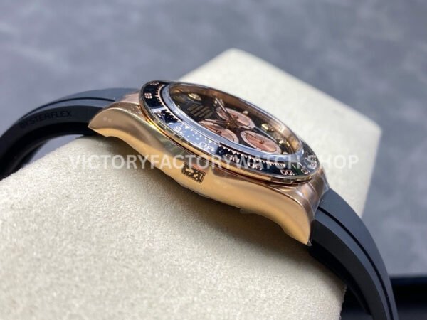 Clean Factory Rolex Daytona 126515LN-0004 40mm Rose Gold Oysterflex Diamond Black Dial (1) Clean Factory Rolex Daytona 126515LN-0004 40mm Rose Gold Oysterflex Diamond Black Dial