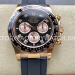 Clean Factory Rolex Daytona 126515LN-0004 40mm Rose Gold Oysterflex Diamond Black Dial (6) Clean Factory Rolex Daytona 126515LN-0004 40mm Rose Gold Oysterflex Diamond Black Dial Super Clone