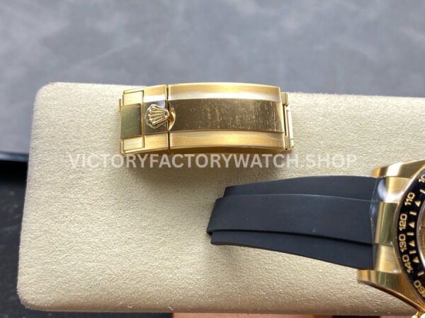 Clean Factory Rolex Daytona 126518LN-0010 40mm Yellow Gold Oysterflex Champagne Dial (3) Clean Factory Rolex Daytona 126518LN-0010 40mm Yellow Gold Oysterflex Champagne Dial