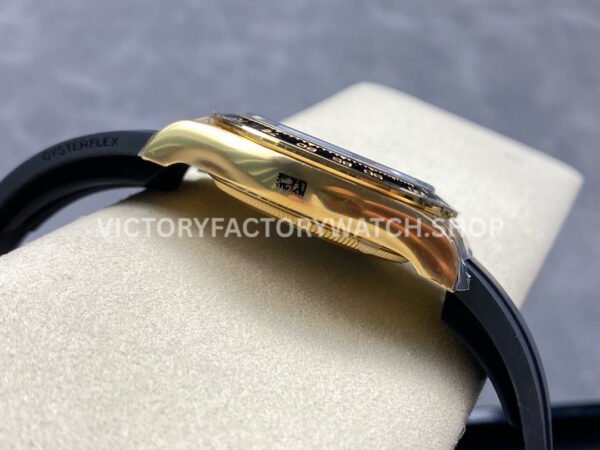 Clean Factory Rolex Daytona 126518LN-0010 40mm Yellow Gold Oysterflex Champagne Dial (4) Clean Factory Rolex Daytona 126518LN-0010 40mm Yellow Gold Oysterflex Champagne Dial