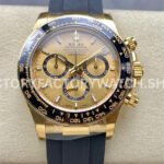 Clean Factory Rolex Daytona 126518LN-0010 40mm Yellow Gold Oysterflex Champagne Dial (6) Clean Factory Rolex Daytona 126518LN-0010 40mm Yellow Gold Oysterflex Champagne Dial Super Clone
