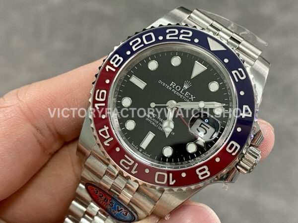 Clean Factory Rolex GMT-Master II 126710BLRO-0001 40mm Full 904L Black Dial Jubilee