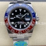 rolex gmt 126710blro pepsi bezel black dial replica