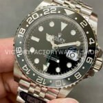 Clean Factory Rolex GMT-Master II 126710GRNR-0003 40mm Full 904L Black Dial Jubilee