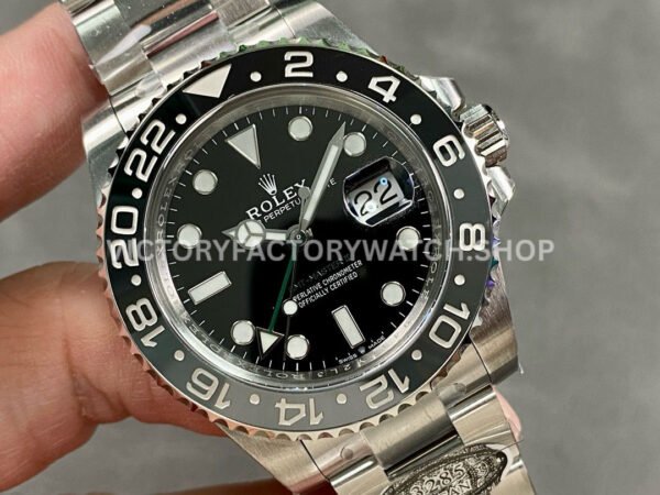 Clean Factory Rolex GMT-Master II 126710GRNR-0004 40mm Full 904L Black Dial