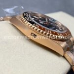 Clean Factory Rolex GMT-Master II 126715CHNR-0001 40mm Full Rose Gold Black Dial