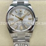 Clean Factory Rolex Oyster Perpetual 124300-0001 41mm Full 904L Silver Dial Super clone