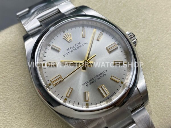 Clean Factory Rolex Oyster Perpetual 124300-0001 41mm Full 904L Silver Dial