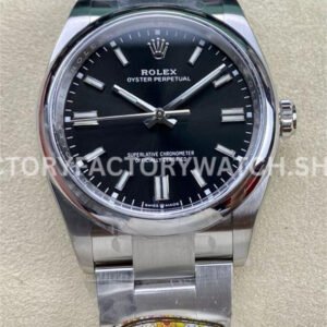 Clean Factory Rolex Oyster Perpetual 124300-0002 41mm Full 904L Black Dial Super clone
