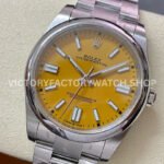 Clean Factory Rolex Oyster Perpetual 124300-0004 41mm Full 904L Yellow Dial (1) Clean Factory Rolex Oyster Perpetual 124300-0004 41mm Full 904L Yellow Dial