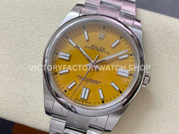 Clean Factory Rolex Oyster Perpetual 124300-0004 41mm Full 904L Yellow Dial (1) Clean Factory Rolex Oyster Perpetual 124300-0004 41mm Full 904L Yellow Dial