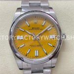 Clean Factory Rolex Oyster Perpetual 124300-0004 41mm Full 904L Yellow Dial (2) Clean Factory Rolex Oyster Perpetual 124300-0004 41mm Full 904L Yellow Dial Super clone